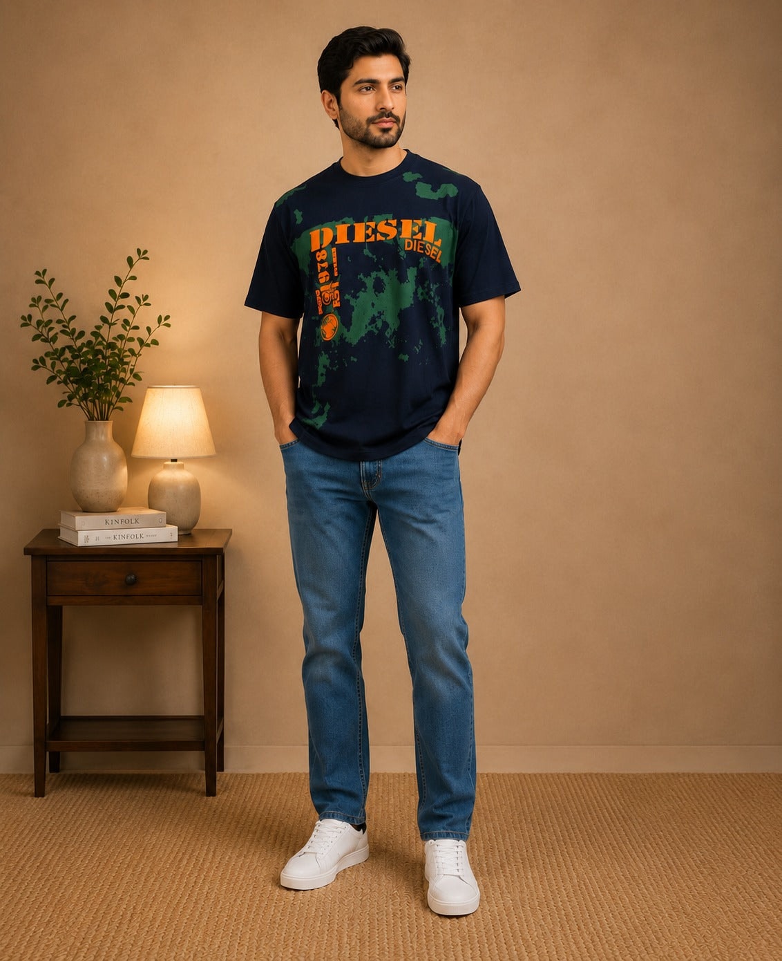 Premium T-Shirt and Denim Pant