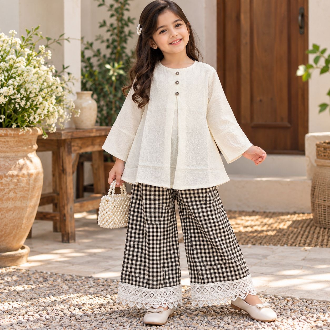 Girls Loose Flapper Cord Set